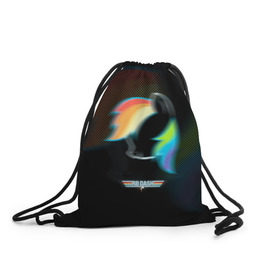 Рюкзак-мешок 3D с принтом My Little Pony , 100% полиэстер | плотность ткани — 200 г/м2, размер — 35 х 45 см; лямки — толстые шнурки, застежка на шнуровке, без карманов и подкладки | Тематика изображения на принте: dash | rainbow | пони | радуга