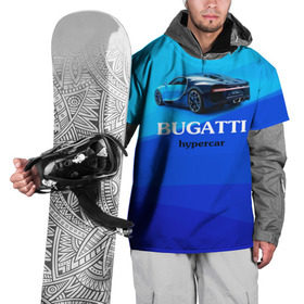 Накидка на куртку 3D с принтом Bugatti hypercar , 100% полиэстер |  | bugatti | chiron | hypercar | бугатти | гиперкар | суперкар | широн