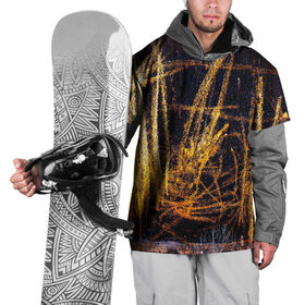 Накидка на куртку 3D с принтом Заштриховка , 100% полиэстер |  | цветные | штрихи