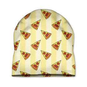 Шапка 3D с принтом Текстура пицца , 100% полиэстер | универсальный размер, печать по всей поверхности изделия | Тематика изображения на принте: pizza | еда | мода | пицца | стиль | текстура | фастфуд