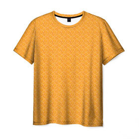 Мужская футболка 3D с принтом Текстура апельсин , 100% полиэфир | прямой крой, круглый вырез горловины, длина до линии бедер | Тематика изображения на принте: orange | апельсин | еда | мода | стиль | текстура