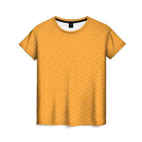 Женская футболка 3D с принтом Текстура апельсин , 100% полиэфир ( синтетическое хлопкоподобное полотно) | прямой крой, круглый вырез горловины, длина до линии бедер | orange | апельсин | еда | мода | стиль | текстура