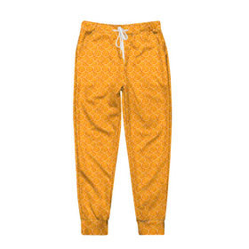 Мужские брюки 3D с принтом Текстура апельсин , 100% полиэстер | манжеты по низу, эластичный пояс регулируется шнурком, по бокам два кармана без застежек, внутренняя часть кармана из мелкой сетки | Тематика изображения на принте: orange | апельсин | еда | мода | стиль | текстура