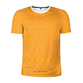 Мужская футболка 3D спортивная с принтом Текстура апельсин , 100% полиэстер с улучшенными характеристиками | приталенный силуэт, круглая горловина, широкие плечи, сужается к линии бедра | Тематика изображения на принте: orange | апельсин | еда | мода | стиль | текстура