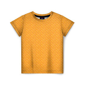 Детская футболка 3D с принтом Текстура апельсин , 100% гипоаллергенный полиэфир | прямой крой, круглый вырез горловины, длина до линии бедер, чуть спущенное плечо, ткань немного тянется | Тематика изображения на принте: orange | апельсин | еда | мода | стиль | текстура