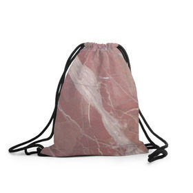 Рюкзак-мешок 3D с принтом Розовый мрамор , 100% полиэстер | плотность ткани — 200 г/м2, размер — 35 х 45 см; лямки — толстые шнурки, застежка на шнуровке, без карманов и подкладки | камень | мрамор | мраморный | розовый