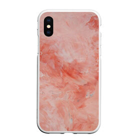 Чехол для iPhone XS Max матовый с принтом Розовый мрамор - Венец , Силикон | Область печати: задняя сторона чехла, без боковых панелей | каменный | камень | мрамор | мраморный | розовый мрамор