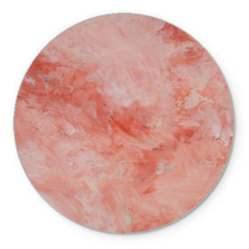 Коврик круглый с принтом Розовый мрамор - Венец , резина и полиэстер | круглая форма, изображение наносится на всю лицевую часть | каменный | камень | мрамор | мраморный | розовый мрамор