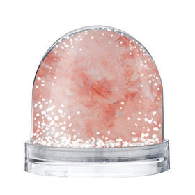Снежный шар с принтом Розовый мрамор - Венец , Пластик | Изображение внутри шара печатается на глянцевой фотобумаге с двух сторон | каменный | камень | мрамор | мраморный | розовый мрамор