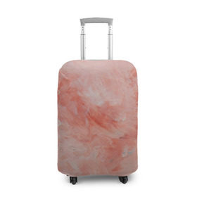 Чехол для чемодана 3D с принтом Розовый мрамор - Венец , 86% полиэфир, 14% спандекс | двустороннее нанесение принта, прорези для ручек и колес | каменный | камень | мрамор | мраморный | розовый мрамор