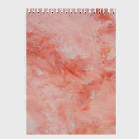 Скетчбук с принтом Розовый мрамор - Венец , 100% бумага
 | 48 листов, плотность листов — 100 г/м2, плотность картонной обложки — 250 г/м2. Листы скреплены сверху удобной пружинной спиралью | каменный | камень | мрамор | мраморный | розовый мрамор