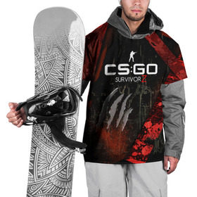 Накидка на куртку 3D с принтом cs:go - Survivor Z Style (Выживший) , 100% полиэстер |  | cs | csgo | famas | survivor | z | выживший | го | кс