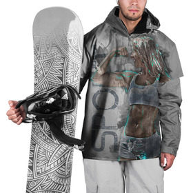 Накидка на куртку 3D с принтом Фитоняшка , 100% полиэстер |  | Тематика изображения на принте: fitness