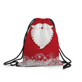 Рюкзак-мешок 3D с принтом Дед мороз , 100% полиэстер | плотность ткани — 200 г/м2, размер — 35 х 45 см; лямки — толстые шнурки, застежка на шнуровке, без карманов и подкладки | christmas | new year | дед мороз | новогодний | рождество | санта клаус