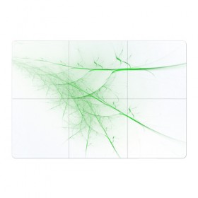 Магнитный плакат 3Х2 с принтом Паутина зеленая , Полимерный материал с магнитным слоем | 6 деталей размером 9*9 см | абстракция | зеленый | линии | объем | стиль | узор | черный