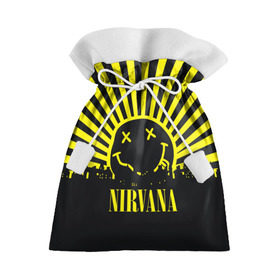 Подарочный 3D мешок с принтом Nirvana , 100% полиэстер | Размер: 29*39 см | Тематика изображения на принте: cobain | kurt | кобейн | курт | нирвана