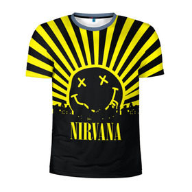 Мужская футболка 3D спортивная с принтом Nirvana , 100% полиэстер с улучшенными характеристиками | приталенный силуэт, круглая горловина, широкие плечи, сужается к линии бедра | cobain | kurt | кобейн | курт | нирвана