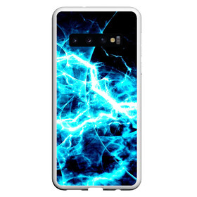 Чехол для Samsung Galaxy S10 с принтом energy , Силикон | Область печати: задняя сторона чехла, без боковых панелей | energy | молнии | синий | энергия
