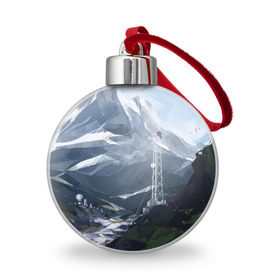 Ёлочный шар с принтом Горы Алтая , Пластик | Диаметр: 77 мм | горы | пейзаж