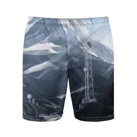 Мужские шорты 3D спортивные с принтом Горы Алтая ,  |  | горы | пейзаж