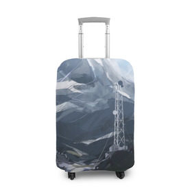 Чехол для чемодана 3D с принтом Горы Алтая , 86% полиэфир, 14% спандекс | двустороннее нанесение принта, прорези для ручек и колес | горы | пейзаж