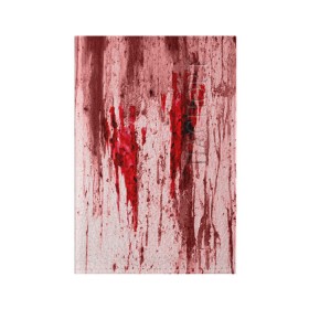Обложка для паспорта матовая кожа с принтом Отпечаток , натуральная матовая кожа | размер 19,3 х 13,7 см; прозрачные пластиковые крепления | Тематика изображения на принте: halloween | helloween | кровь | ужас | хеллоин | хеллоуин | хелуин