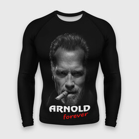 Мужской рашгард 3D с принтом Arnold forever ,  |  | Тематика изображения на принте: актёр | арнольд шварценеггер | боевик | звезда | киногерой | супергерой | терминатор