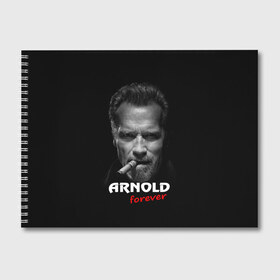 Альбом для рисования с принтом Arnold forever , 100% бумага
 | матовая бумага, плотность 200 мг. | актёр | арнольд шварценеггер | боевик | звезда | киногерой | супергерой | терминатор