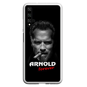 Чехол для Honor 20 с принтом Arnold forever , Силикон | Область печати: задняя сторона чехла, без боковых панелей | актёр | арнольд шварценеггер | боевик | звезда | киногерой | супергерой | терминатор