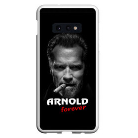 Чехол для Samsung S10E с принтом Arnold forever , Силикон | Область печати: задняя сторона чехла, без боковых панелей | актёр | арнольд шварценеггер | боевик | звезда | киногерой | супергерой | терминатор