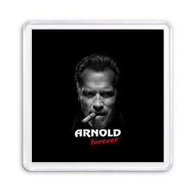 Магнит 55*55 с принтом Arnold forever , Пластик | Размер: 65*65 мм; Размер печати: 55*55 мм | актёр | арнольд шварценеггер | боевик | звезда | киногерой | супергерой | терминатор
