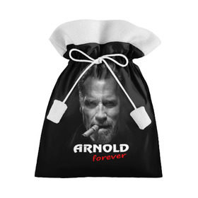 Подарочный 3D мешок с принтом Arnold forever , 100% полиэстер | Размер: 29*39 см | Тематика изображения на принте: актёр | арнольд шварценеггер | боевик | звезда | киногерой | супергерой | терминатор