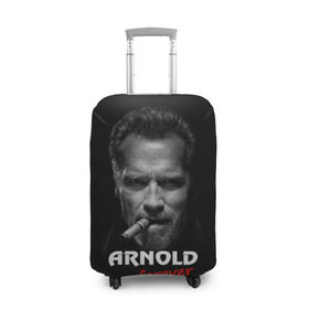 Чехол для чемодана 3D с принтом Arnold forever , 86% полиэфир, 14% спандекс | двустороннее нанесение принта, прорези для ручек и колес | актёр | арнольд шварценеггер | боевик | звезда | киногерой | супергерой | терминатор