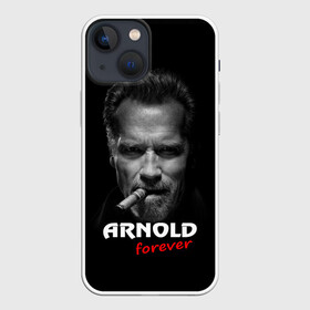 Чехол для iPhone 13 mini с принтом Arnold forever ,  |  | актёр | арнольд шварценеггер | боевик | звезда | киногерой | супергерой | терминатор