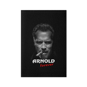 Обложка для паспорта матовая кожа с принтом Arnold forever , натуральная матовая кожа | размер 19,3 х 13,7 см; прозрачные пластиковые крепления | Тематика изображения на принте: актёр | арнольд шварценеггер | боевик | звезда | киногерой | супергерой | терминатор