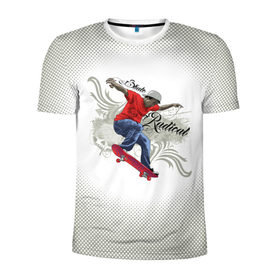 Мужская футболка 3D спортивная с принтом Скейтер , 100% полиэстер с улучшенными характеристиками | приталенный силуэт, круглая горловина, широкие плечи, сужается к линии бедра | skater | skull | xtreme | граффити | скейт | спорт | череп | экстрим