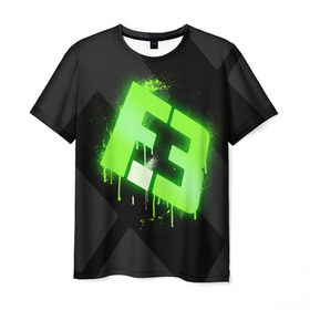 Мужская футболка 3D с принтом cs:go - Flipsid3 (Black collection) , 100% полиэфир | прямой крой, круглый вырез горловины, длина до линии бедер | Тематика изображения на принте: cs | csgo | flipsid3 | го | кс