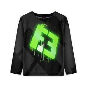 Детский лонгслив 3D с принтом cs:go - Flipsid3 (Black collection) , 100% полиэстер | длинные рукава, круглый вырез горловины, полуприлегающий силуэт
 | Тематика изображения на принте: cs | csgo | flipsid3 | го | кс