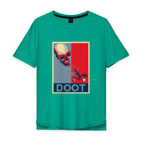 Мужская футболка хлопок Oversize с принтом Мистер Дудец , 100% хлопок | свободный крой, круглый ворот, “спинка” длиннее передней части | skull | trumpet