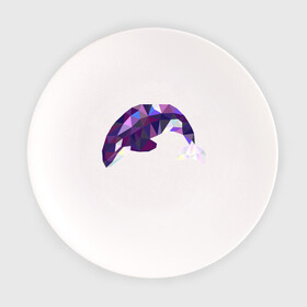 Тарелка с принтом Касатка , фарфор | диаметр - 210 мм
диаметр для нанесения принта - 120 мм | Тематика изображения на принте: геометрия | животные | касатка | полигонал | фауна