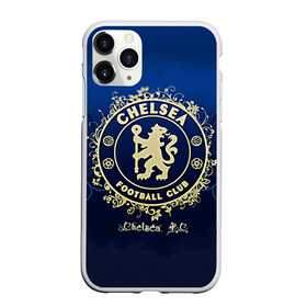Чехол для iPhone 11 Pro Max матовый с принтом Chelsea , Силикон |  | chelsea | football. | английская премьер лига | апл | футбол | челси