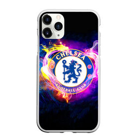 Чехол для iPhone 11 Pro матовый с принтом Chelsea , Силикон |  | chelsea | football. | английская премьер лига | апл | футбол | челси