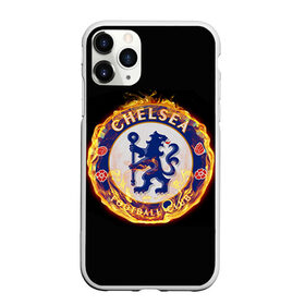 Чехол для iPhone 11 Pro матовый с принтом Chelsea , Силикон |  | chelsea | football. | английская премьер лига | апл | футбол | челси