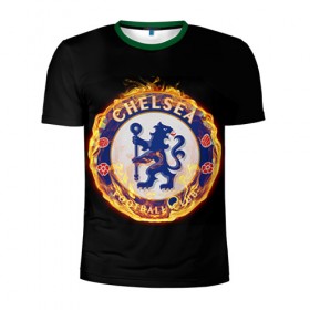 Мужская футболка 3D спортивная с принтом Chelsea , 100% полиэстер с улучшенными характеристиками | приталенный силуэт, круглая горловина, широкие плечи, сужается к линии бедра | Тематика изображения на принте: chelsea | football. | английская премьер лига | апл | футбол | челси