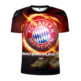 Мужская футболка 3D спортивная с принтом Bayern , 100% полиэстер с улучшенными характеристиками | приталенный силуэт, круглая горловина, широкие плечи, сужается к линии бедра | bayern | football | бавария | бундеслига | немецкий чемпионат | футбол