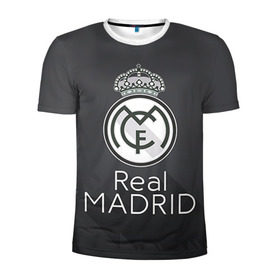 Мужская футболка 3D спортивная с принтом Real Madrid , 100% полиэстер с улучшенными характеристиками | приталенный силуэт, круглая горловина, широкие плечи, сужается к линии бедра | real madrid