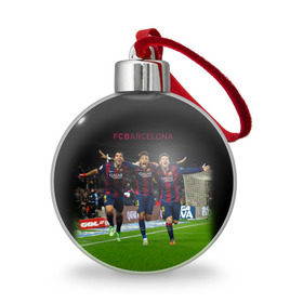 Ёлочный шар с принтом Barcelona6 , Пластик | Диаметр: 77 мм | barcelona | football | барса | барселона | примера | футбол | чемпионат испании