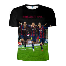 Мужская футболка 3D спортивная с принтом Barcelona6 , 100% полиэстер с улучшенными характеристиками | приталенный силуэт, круглая горловина, широкие плечи, сужается к линии бедра | barcelona | football | барса | барселона | примера | футбол | чемпионат испании