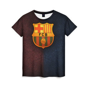 Женская футболка 3D с принтом Barcelona8 , 100% полиэфир ( синтетическое хлопкоподобное полотно) | прямой крой, круглый вырез горловины, длина до линии бедер | barcelona | football | барса | барселона | примера | футбол | чемпионат испании