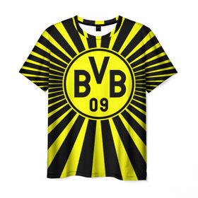 Мужская футболка 3D с принтом Borussia1 , 100% полиэфир | прямой крой, круглый вырез горловины, длина до линии бедер | Тематика изображения на принте: borussia | bvb | football | боруссия | бундеслига | дортмунд | футбол | чемпионат германии